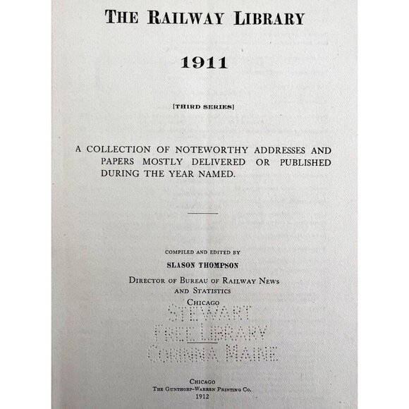 The Railway Library And Statistics 1911-1913 1st Editions HC Book Lot Of 3 E42 - Picture 4 of 8